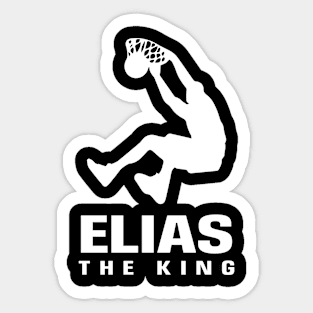 Elias Custom Player Basketball Your Name The King Sticker